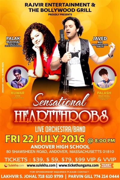 Palak Muchhal and Javed Ali Live in Concert: Sensational Heartthrobs in Massachusettes